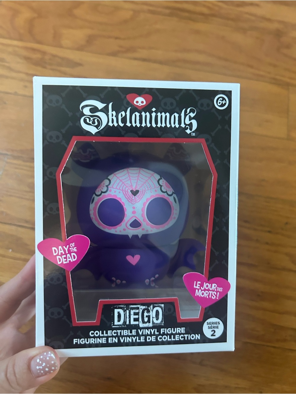 NWT Skelanimals Diego Purple Day of the Dead Collectible Vinyl Figure